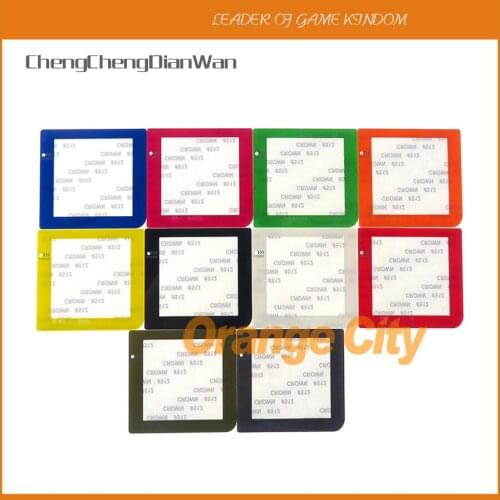 10pcs/lot for GBP Colorful Replacement plastic protective screen lens with logo for Gameboy Pocket GBP