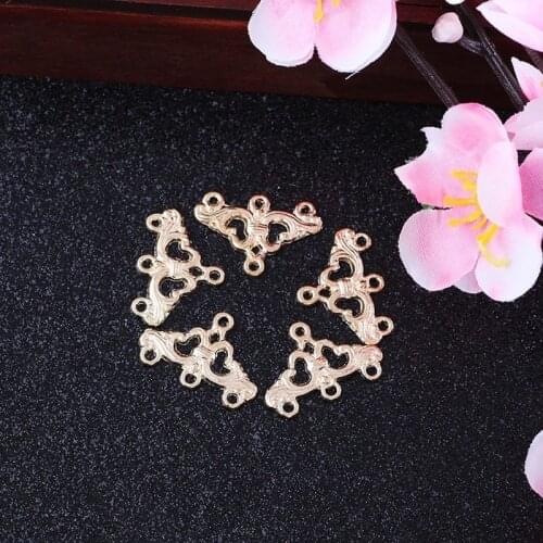 Antique Silver Color,20PCS Zinc Alloy Geometric Shape Metal Connector,Charms for Jewelry Making,Handmade DIY Earring Accessories