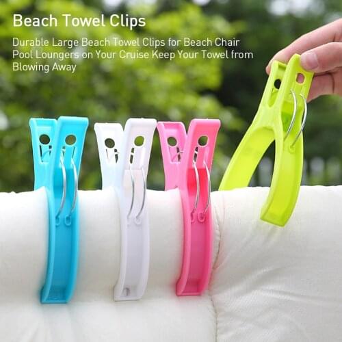 4pcs Sun Caught Big Clip Portable Clothespin laundry Clips Windproof Clips Cotton Quilt Clothing Retaining Tools