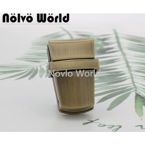 5-20sets 2 colors 22*38mm brrush antique color rectangle press lock for DIY chains purse metal clasp bag accessories