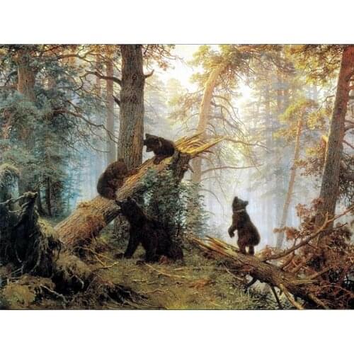 Diamond Embroidery Natural Animal Full Square Diamond Painting Bear Pictures Rhinestone Cross Stitch Diamond Mosaic Home Decor