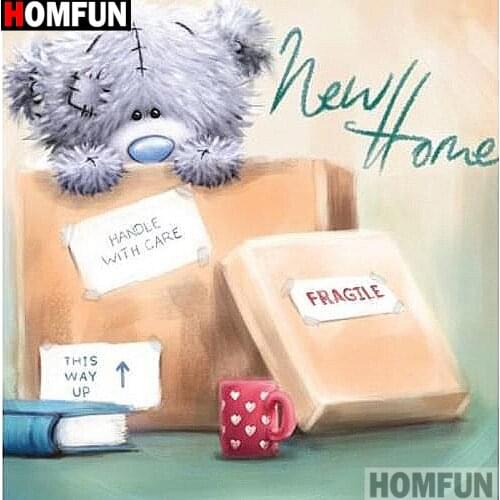 HOMFUN Full Square/Round Drill 5D DIY Diamond Painting "Cartoon bear" 3D Embroidery Cross Stitch 5D Decor Gift A14426