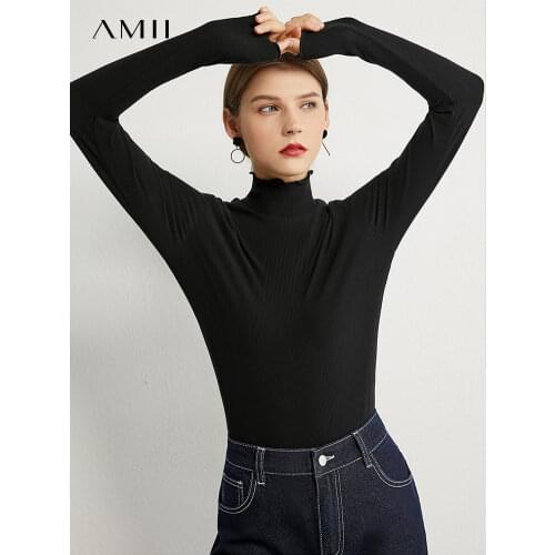 Женские длинные футболки Amii China At AliExpress