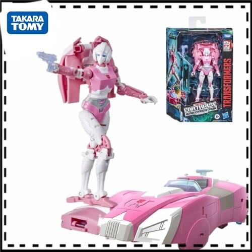 13CM Transformers Toys Earth Rise Deluxe Class Autobot PVC Arcee Action Figure Collectible Model Educational Childrens Toys