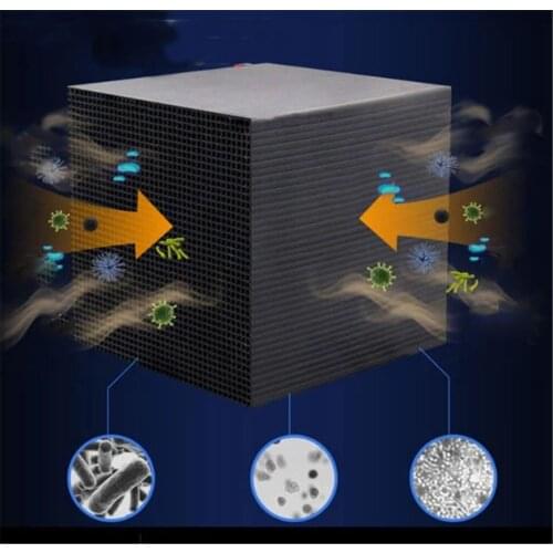 Activated Carbon Water Filter Eco-aquarium Water Purifier Cube 10x10cm Honeycomb Ultra Strong Filtration & Absorption Filter#db4