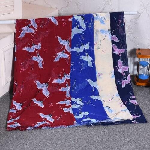 Imported 150x100cm chiffon jacquard tapestry silk soft fabric for fashion women dress skirt handmade home delicate textile