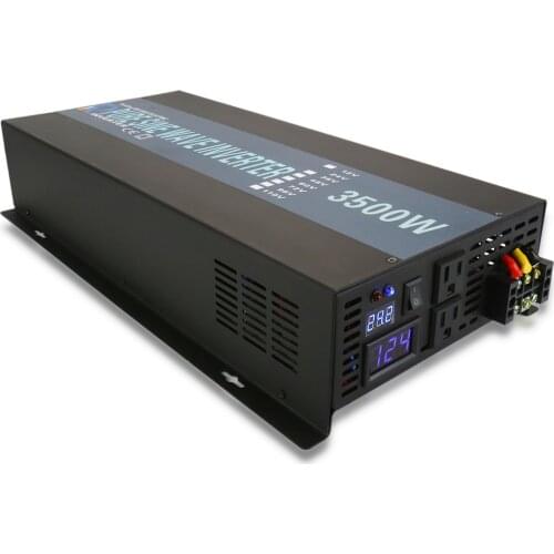 3500w Pure Sine Wave Solar Power Inverter Dc 12v 24v 48v To Ac 120v 220v Charger Controller Home Display Converter Off-grid Car