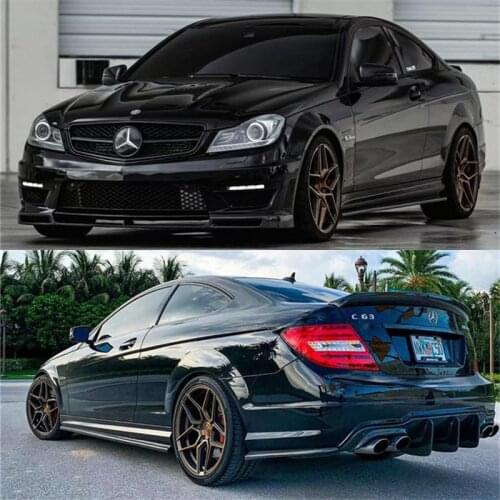 Suit For Benz W204 Amgc63 507 Refit Small Enveloping Carbon Fiber Front Side Skirt and Rear Lip Spoiler Tail