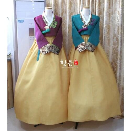 Korea Imported Fabric / New Improved Hanbok / Groom Bride Mother Hanbok