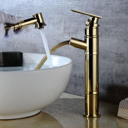 Basin Faucet Basin Pull Out Faucet Bathroom Sink Faucet Cold And Hot Faucet