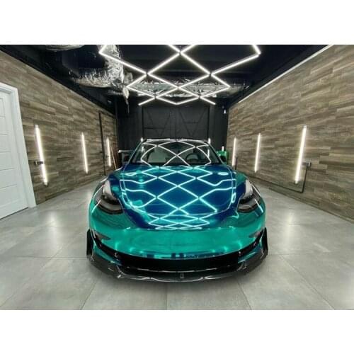 Applicable to Model Tesla 3 Modified Carbon Fiber Small Package v Style Front Side Skirt，Back Lip Tail Wing，No Perforation