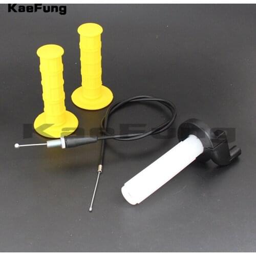 Motorcycle 22mm Handle Grip with Turn Throttle Dirt Pit Bike Motocross 7/8" Handlebar Hand Grips KTM CRF kayo BSE bike