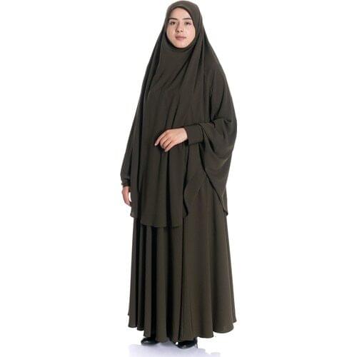 Muslim Woman Veiled Separate Khaki Sheet Outer Cover Soft Crepe 4 Seasons Made in Turkey Offer Product 2021 HBV00000SRJ0I