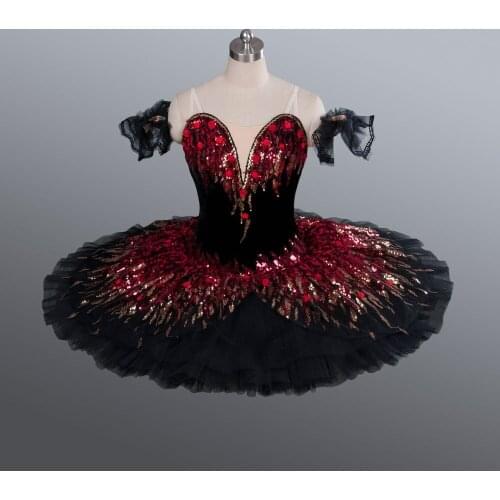 Professional Ballet Tutus Girls Pancake Swan Dress Classical Performance Ballerina Costume ballet dress purple lilac