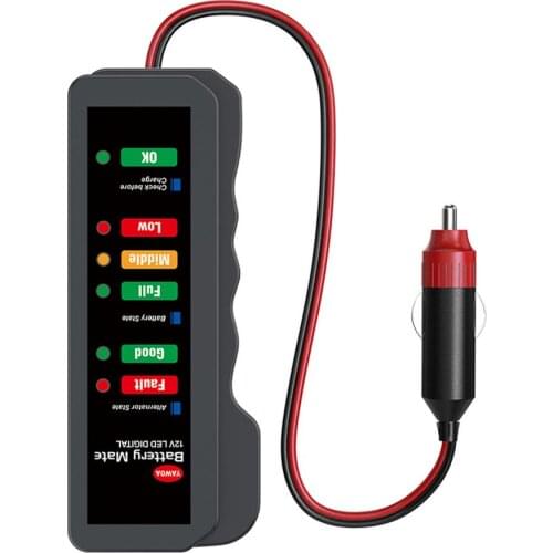 Professional 12V Car Battery Tester 6-digit LED Display Automotive Load Digital Analyzer Alternator Diagnostic Tool