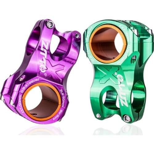 ZTTO Handlebar Bicycle Ultralight 0 Degree Rise DH AM Enduro 28.6mm Steerer Mountain Bike MTB 50mm Stem CNC 35mm 31.8mm