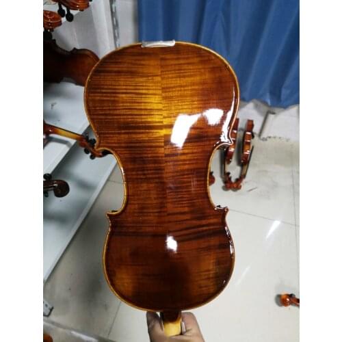 Middle-level handmade violin 4/4 3/4 solid wood Brown beginner violin acoustic musical instruments Brazil bow factory wholesale