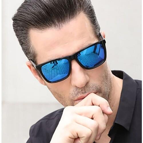 Men Sunglasses Mirror Square Sun Glasses Brand Male Women Driving Glasses UV400 Eyewear Shades