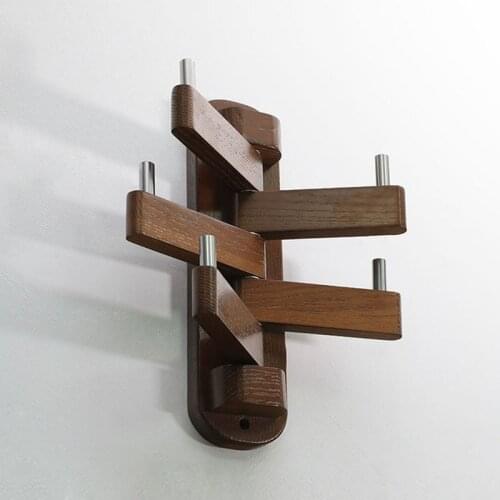 Solid Wood Coat Hat Hooks Natural Oak Wall Brack Hook ​nordic Wall Hanging Hanger Door Hanger Key Storage Hook Home Decoration