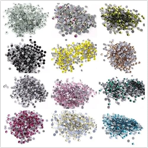 10 gross big size SS40 AB/BLACK multi colors rhinestones crystal strass hotfix round back hot fix stones for bag party dress