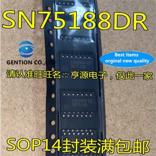 10Pcs 1SN75188 SN75188NSR SOP-14 in stock 100% new and original