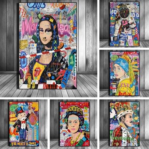 5D DIY Diamond Painting Full Square Street Art Painting Diamond Embroidery Cross Stitch Kits Diamond Mosaic Home Decor