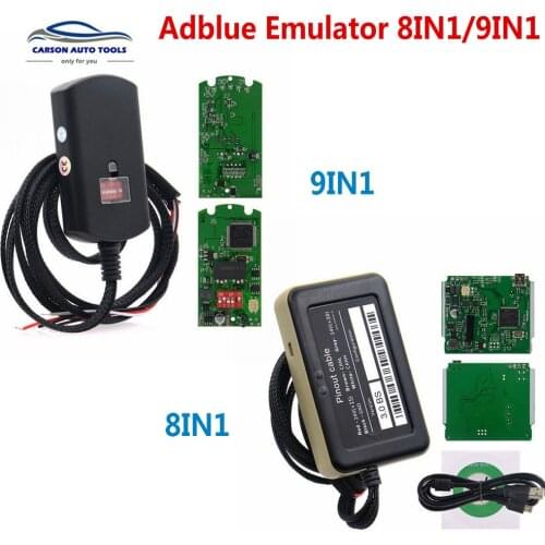 A++ Full Chip Adblue 9 IN 1 Upgrade Adblue 8 IN 1 8in1 Adblue 9in1 Universal For 9 Trucks Ad Blue Emulator Heavy Duty