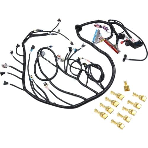 AP02 New For GM 99-03 4.8L 5.3L 6.0L LS LS1 LS6 STANDALONE WIRING HARNESS 4L60E