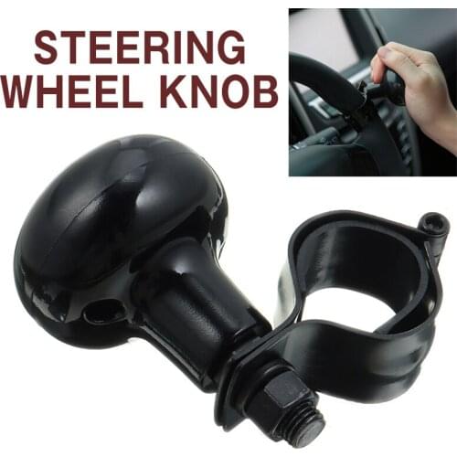Black Car Steering Wheel Spinner Knob Power Handle Ball Hand Control Ball Booster Wheel Strengthener Auto Spinner Knob Ball