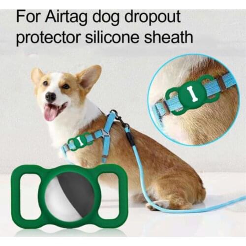 For Apple Airtag cat Collar Loop pet Protective Case For Airtags Locator Anti-lost Keychain Silicone Cover tracker accessories