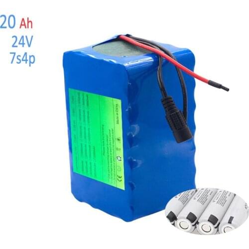 18650 Lithium Ion Electric Bicycle /Wheelchair Motor Battery 24V 20Ah 29.4V 20000MAh 15A BMS 250W 350W