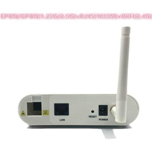 ONU EPON 1.25G GPON 2.5G XPON(1.25g/2.5g)ONU with wifi FTTH NETWORK onu wifi modem 10/100/1000M RJ45 WIFI 2.4G FOR OLT switch