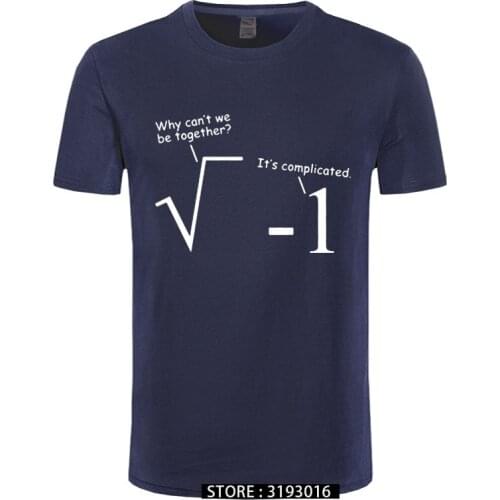 Funny T Shirts Men Geek Mathematics Joke Print T-Shirt Cotton Short Sleeve Hip Hop Tees Plus Size