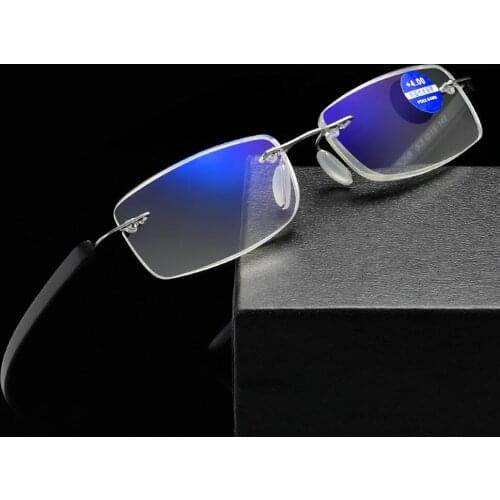 Ultralight Reading Glasses Women Men Rimless Resin Frame Classic High Quality Anti Blu Ray Anti Fatigue +1 +2 +3 to +4
