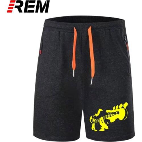 REM short pants Mens BASS GUITAR BASS PLAYER HAND BASS MUSIC short pants Cotton Novelty panties short pants