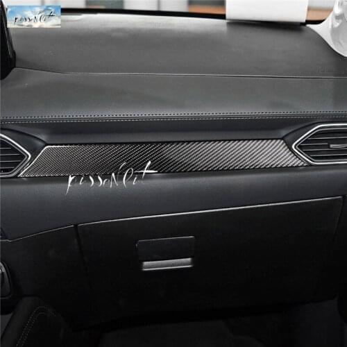 Carbon Fiber Auto Interior Stickersfor Instrument Panel Decoration For Mazda CX-5 CX 5 CX5 2018 2017 Car Styling Accessories