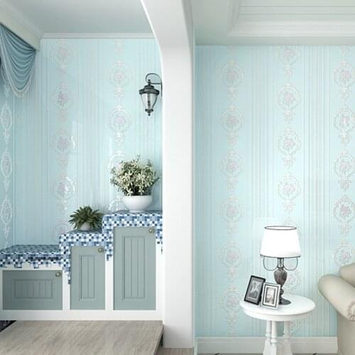 Wall Stripped European Papers Home Decor Floral Wall Paper Roll For Living Room Bedroom Walls Decoration Mural Papier Peint