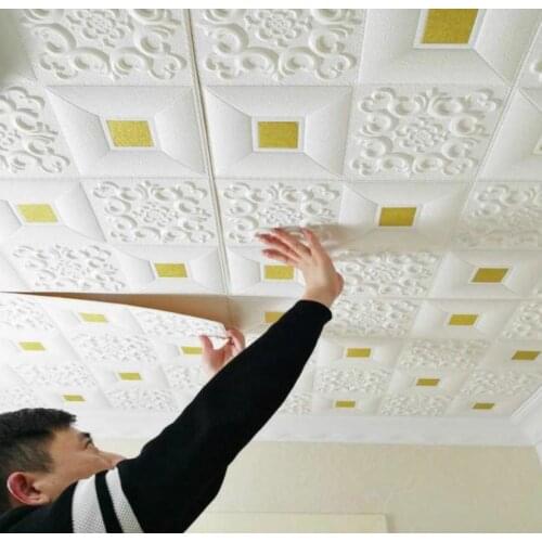 Wallpaper 3D Stereo Pattern for TV Background Living Room Bedroom Wall Decor DIY Self-adhesive Waterproof XPE Foam Wall Stickers