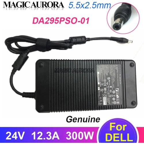 Original DA295PSO-01 AC Adapter Laptop Charger 24V 12.3A 300W For Dell PA-2 Series LED Monitor Power Supply