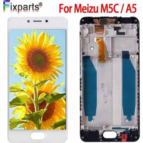 Original Tested Screen Meizu M5C LCD Touch Screen Digitizer Assembly MEIZU A5 Display 5C m710h LCD Replacement Parts Free Shopp