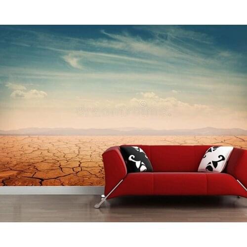 Papel de parede Desert natural scenery sky 3d wallpaper,living room sofa tv kitchen wall papers home decor restaurant bar mural