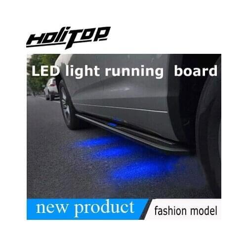 Popular LED light running board side step side bar for LEXUS NX300h NX200T NX,newest design,"fashion" model,light in the dark