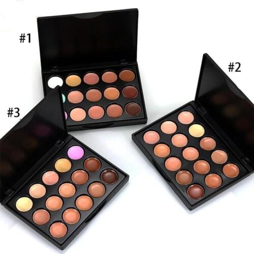 Professional 15 Colors Face Concealer Cream Powder Makeup Mini Face Concealer Camouflage Palette Cream Contour Makeup