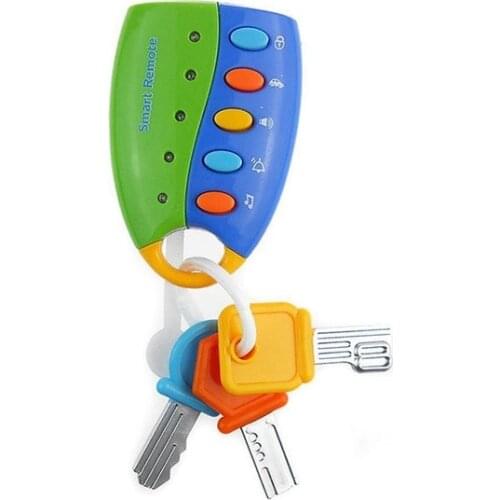 Pretend Musical Car Key Toys for Baby, Colorful Smart Remote Car Voices Flash Play Early Educational Toy For Kids