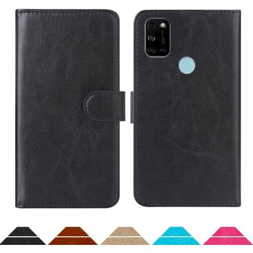 Luxury Wallet Case For Wiko View5 Plus PU Leather Retro Flip Cover Magnetic Fashion Cases Strap
