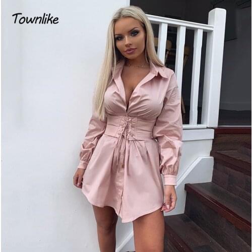 Townlike Fashionable Shirt Dresses