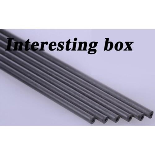 Carbon fiber tube, round tube, aircraft model material, aircraft reinforcing bar length 20cm, 40cm, multiple specifications