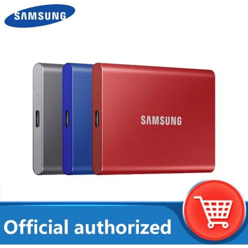 Samsung T7 portable SSD NVME 500GB 1TB 2TB External Solid State Drives Type-C USB 3.2 Gen2 and backward compatible for laptop