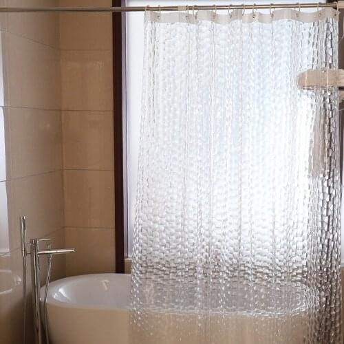 3D Water Cube Bath Waterproof Fabric Bathroom Shower Curtain in the Bathroom for Modern Accessory Bathroom Decor Bath Product