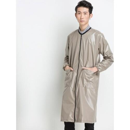 XXXXL Long Selvees Waterproof Salon Cape Kitchen Apron for Men Chef Waiter Cafe Shop BBQ Hairdresser Aprons Gift Bibs